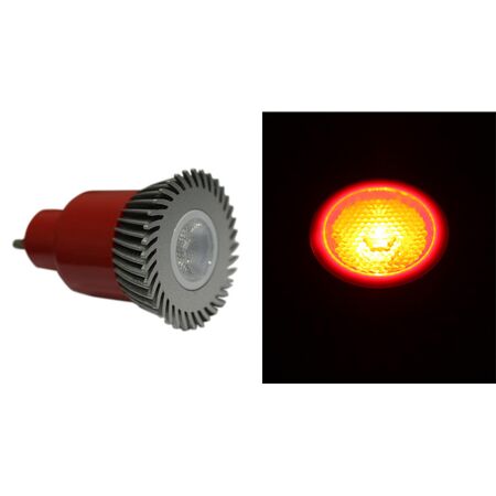 LED ΛΑΜΠΑ ΙΣΧΥΟΣ GU10 3W 230V 1 Led 30° KOKKINH