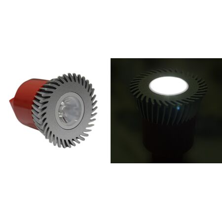 LED ΛΑΜΠΑ ΙΣΧΥΟΣ MR16 3W 230V 1 Led 30° ΨΥΧΡΟ 6200Κ