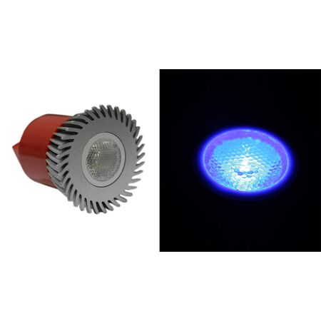 LED ΛΑΜΠΑ ΙΣΧΥΟΣ MR16 3W 230V 1 Led 30° ΜΠΛΕ