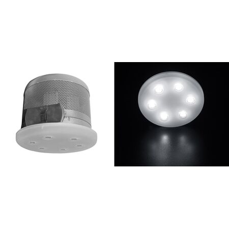 ΦΩΤ ΓΥΑΛΙ ΟΠΑΛΙΝΑ ΧΩΝ LED ΙΣΧΥΟΣ 6x3W 90° ΧΩΡΙΣ ΤΡΟΦ ΨΥΧΡΟ