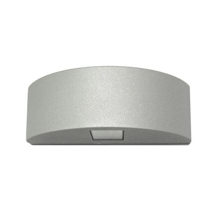 Wall mounted Aluminum 2side semicircle lighting fitting 7005 40led IP54 grey body warm white