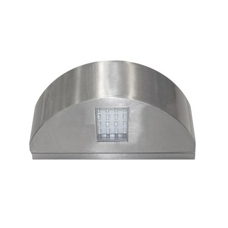 Wall mounted Aluminum 2side semicircle lighting fitting 7005 40led IP54 satin body warm white