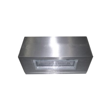 Wall mounted Aluminum 2side Rectangular lighting fitting 7060 40Led IP54 satin body warm white