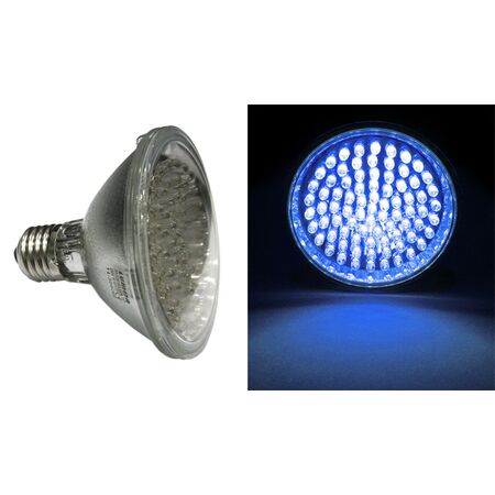 LED ΛΑΜΠΑ PAR30 E27 80LED 3.6W 230V 30° ΜΠΛΕ