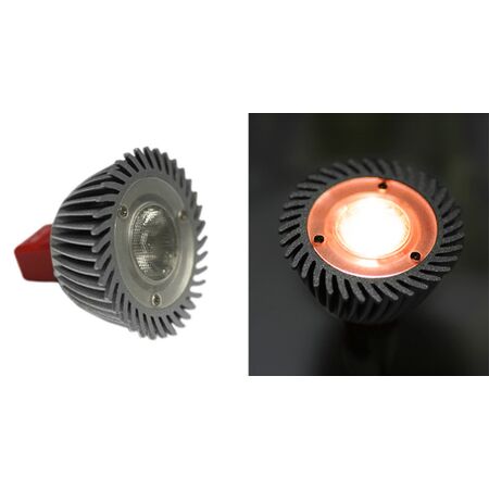 LED ΛΑΜΠΑ ΙΣΧΥΟΣ MR16 3W 12VAC/DC 1 Led NTIMΑΡ.10° ΚΟΚΚΙΝΟ