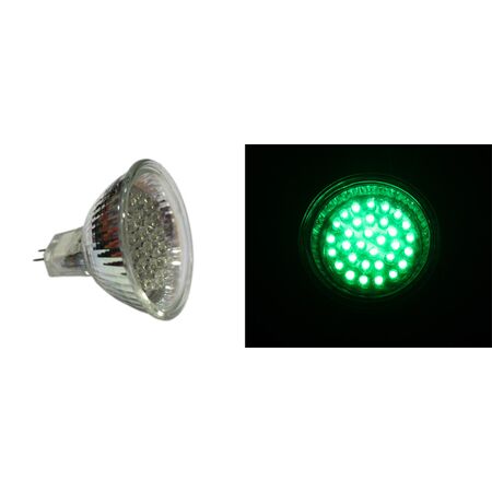 Led PAR16 32Led 12V 2,0W 45° Green