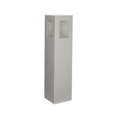 Ground Pillar Aluminum Rectangular Lighting Fitting D150x650mm 7275-650 E27 IP44 grey