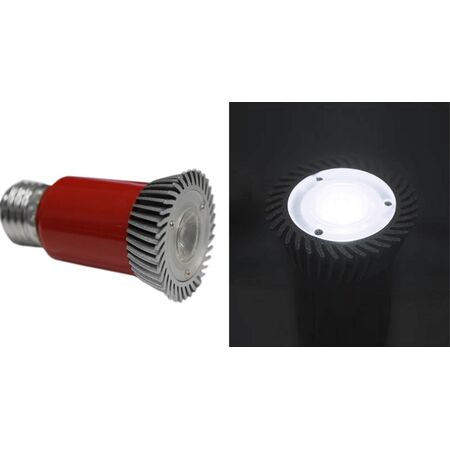 LED ΛΑΜΠΑ ΙΣΧΥΟΣ Ε27 3W 230V 1 Led ΕΝΑΛ.ΦΑΚΟ 30° ΨΥΧΡΟ 6200Κ