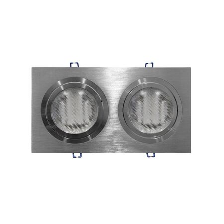 Recessed Downlight fixture double aluminum (WL-67012) AR111