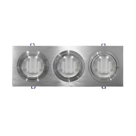 Recessed Downlight fixture triple aluminum (WL-67013) AR111