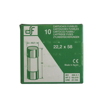 Cylindrical fuses 22X58mm 6A aM