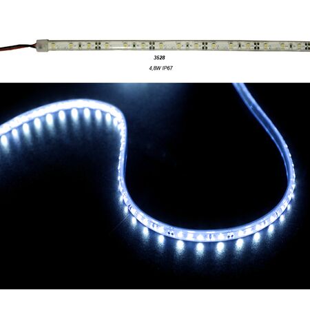 Led Strip White PCB 5m12VDC 4.8w/m 60L/m Blue IP67