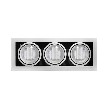 Recessed Downlight fixture AR111 3x50w (WL-F13) silver