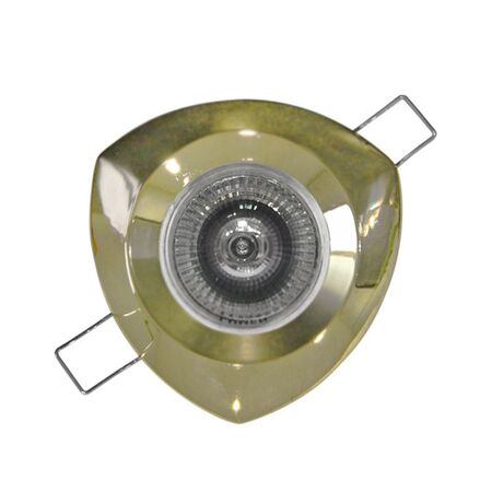 Recessed Spot light triangle (3719) Aluminum MR16 golden BP