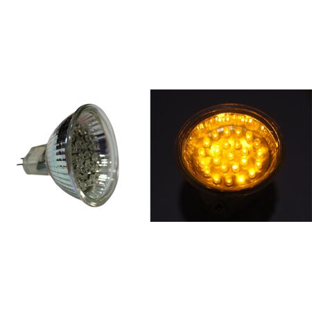 Led PAR16 24Led 230V 1,8W 30° Amber
