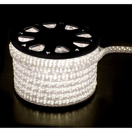 Led Rope Light Clear Flat  11x30mm 5wires 144led/m Warm White