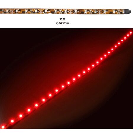 Led SMD Strip IP20 DC12V 2.4W 30LED 120' 50cm red