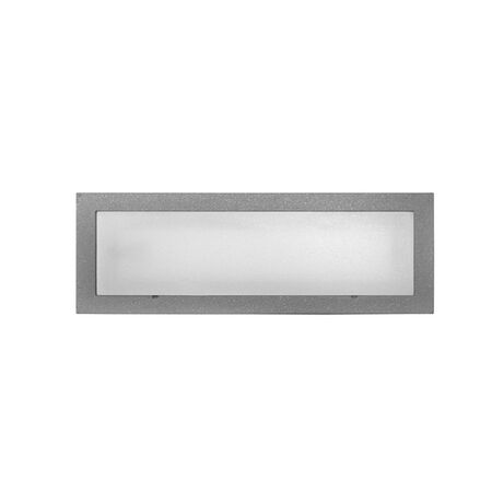 Wall mounted Lighting Fitting Rectangular 9737 IP54 21Led 230V grey frame blue