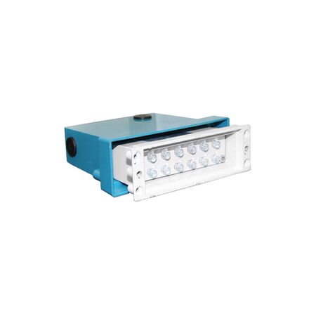 Alluminium body of Recessed Rectrangular lighting fitting 9602 12led blue