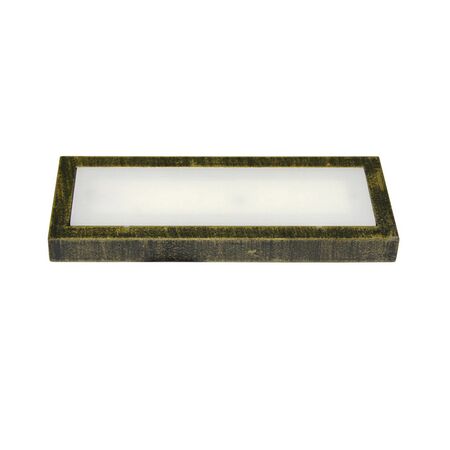 Wall mounted Lighting Fitting Rectangular 9737 IP54 21Led 230V golden black frame Cool White