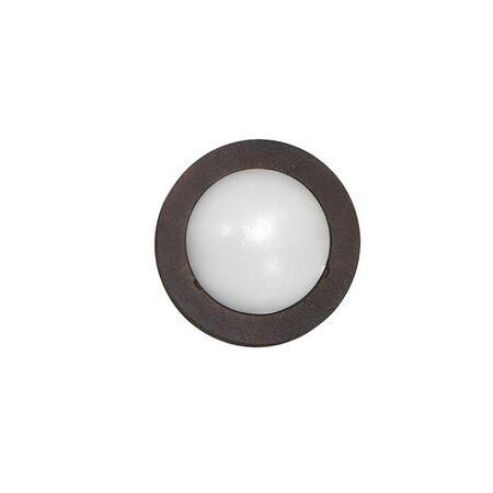 Wall mounted Lighting Fitting Round mini 9732 IP54 5Led 230V grained rust frame Cool White