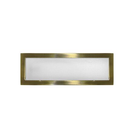 Wall mounted Lighting Fitting Rectangular 9737 IP54 21Led 230V antique brass frame Cool White