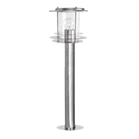 Ground Pillar Inox Lighting Fitting h50cm Φ75 E27 IP44 satin