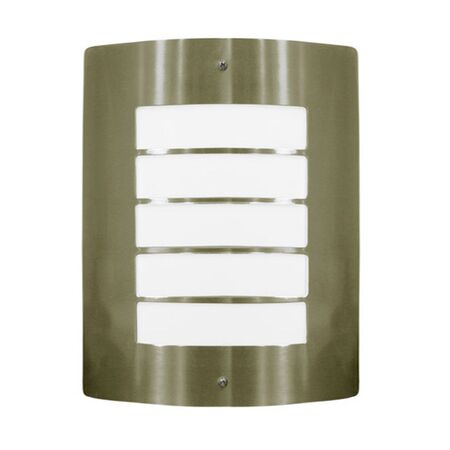 Wall mounted Inox Lighting Fitting with reels rectangular D300x225x90 E27 IP44 antique brass