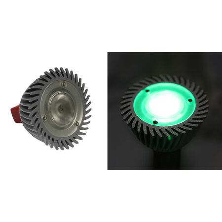 LED ΛΑΜΠΑ ΙΣΧΥΟΣ MR16 3W 12VAC/DC 1 Led NTIMΑΡ.10° ΠΡΑΣΙΝΟ