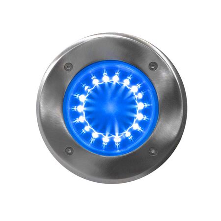 ΦΩΤΙΣΤΙΚΟ ΙΝΟΧ316 ΔΑΠΕΔΟΥ ΣΤΡΟΓΓΥΛΟ 18LED 4W OΡΙΖΟΝΤΙΑ MΠΛΕ