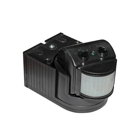 Wallmounted Infrared motion sensor 180° 6A 230V black