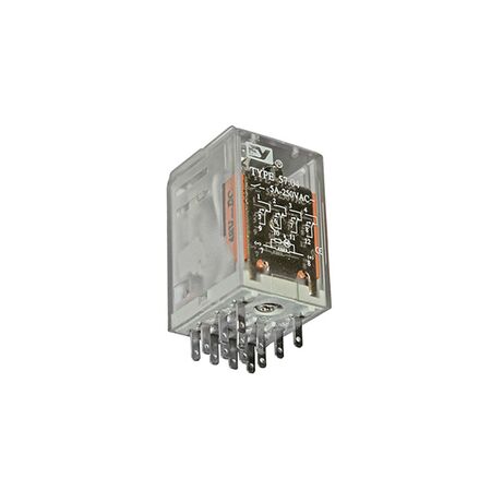 Relay mini 8pin 2contacts with Led & Button 48V DC