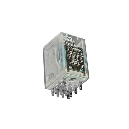 Relay mini 14pin 2contacts with Led & Button 48V DC