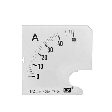 Plate for Analog Ammeter 96x96 40/5A