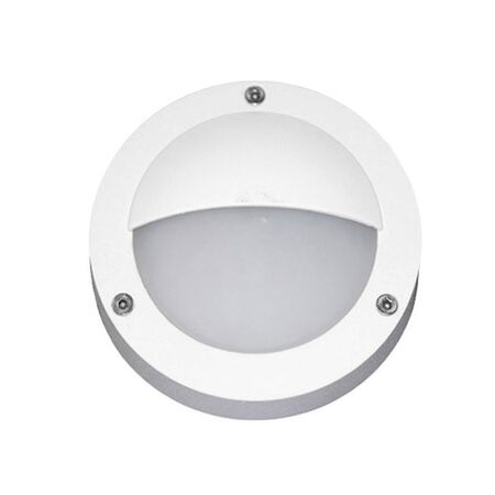 Wall/ceiling Aluminum Round light with shade 9092 IP54 G9 230V white body frosted glass