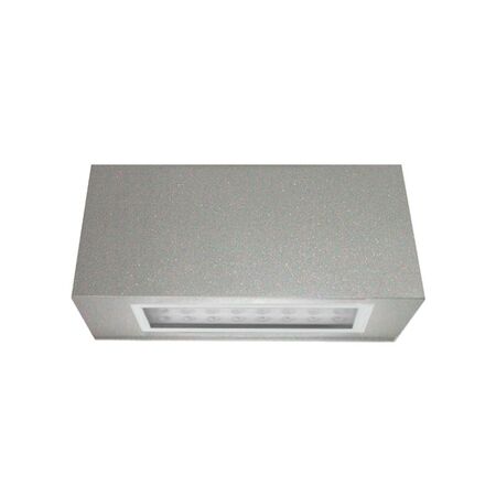 Wall mounted Aluminum 1side Rectangular lighting fitting 7059 24Led IP54 grey body cool white