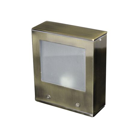 Wall mounted Aluminum 1side Square lighting fitting 9101-A G9 IP54 antique brass body