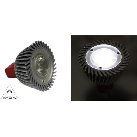 LED ΙΣΧΥΟΣ MR16 3W 12VAC/DC 1 Led ΝΤΙΜΑΡ.ΕΝ.ΦΑΚΟ 30° ΨΥΧΡΟ