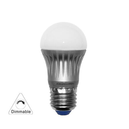 LED ΛΑΜΠΑ ΣΦΑΙΡΙΚΟ ΑΣΗΜΙ ΑΛΟΥΜΙΝ Ε27 5W ΝΤΙΜΑΡΙΖΟΜΕΝΟ ΨΥΧΡΟ