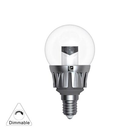 LED ΛΑΜΠΑ ΣΦΑΙΡΙΚΟ ΔΙΑΦΑΝΟ ΑΣΗΜΙ ΑΛΟΥΜΙΝ.Ε14 5W ΝΤΙΜΑΡ.ΘΕΡΜΟ