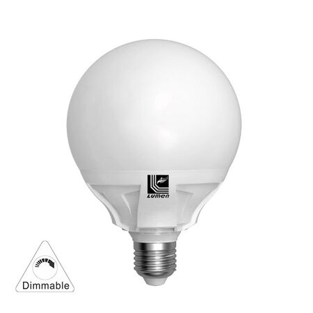 Led Globe G105 E27 15W 230V Dimmable Cool White