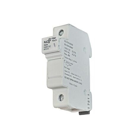 Industrial Fuse Base 1P 32A for fuses 10x38mm 1000VDC