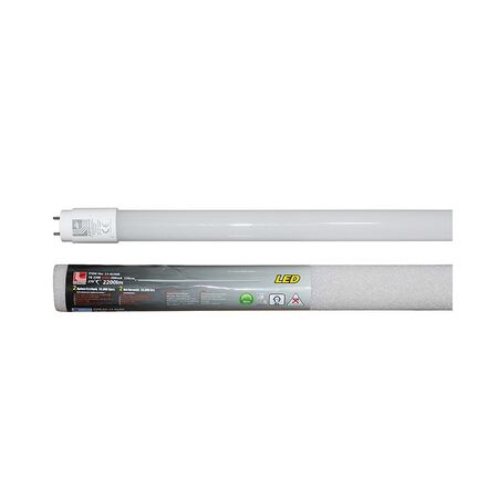 LED ΛΑΜΠΑ ΓΥΑΛΙΝΗ T8 150cm 24W 230V ΔΙΠΛΗΣ ΤΡΟΦΟΔΟΣ. ΘΕΡΜΟ