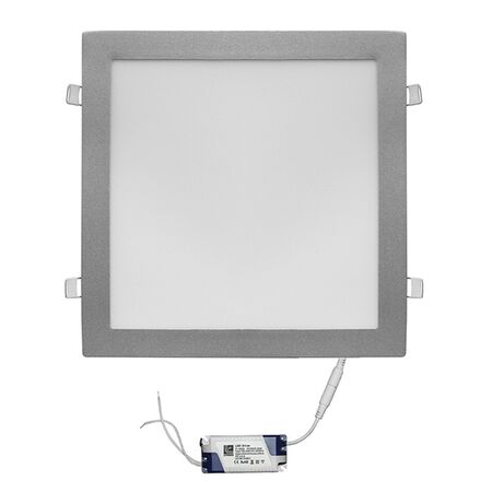 Led Down Light 24W Square Slim Type 3000K 120° Silver D295