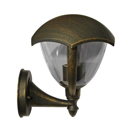 Wall mounted Aluminum Lighting Fitting Up 36071 Ε27 IP44 Golden Black