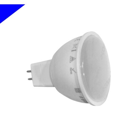 LED SMD MR16 5W 12VAC/DC 105° ΜΠΛΕ