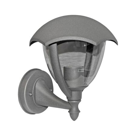 Wall mounted Aluminum Lighting Fitting Up 36071 Ε27 IP44 Grey