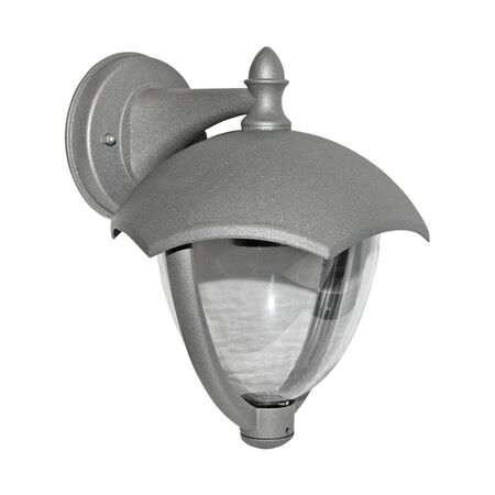 Wall mounted Aluminum Lighting Fitting Down 36072 Ε27 IP44 Grey