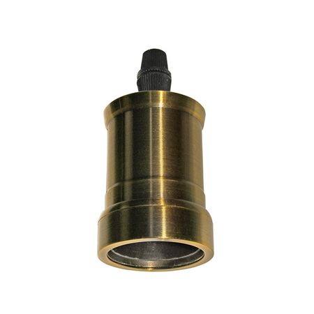 Aluminum lampholder E27 M10 Antique brass