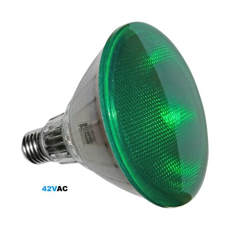 LED ΛΑΜΠΑ PAR38 E27 10W 42VAC 75° ΠΡΑΣΙΝΗ IP65